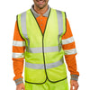 Beeswift WCENG Hi-Vis Safety Vest - Durable, Reflective, EN ISO 20471 Class 2 Workwear