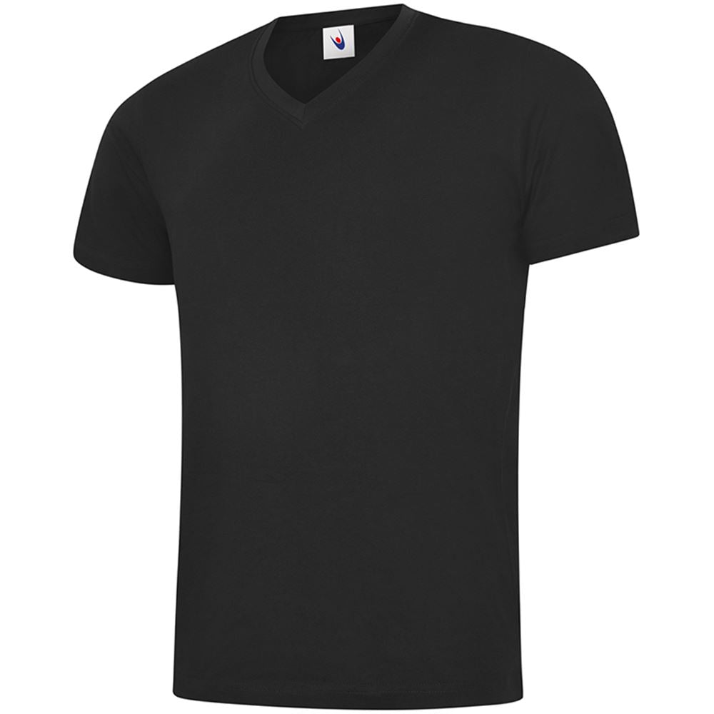 Uneek UC317 Classic Cotton V-Neck T-Shirt, Reactive Dyed, Soft Hand-Feel