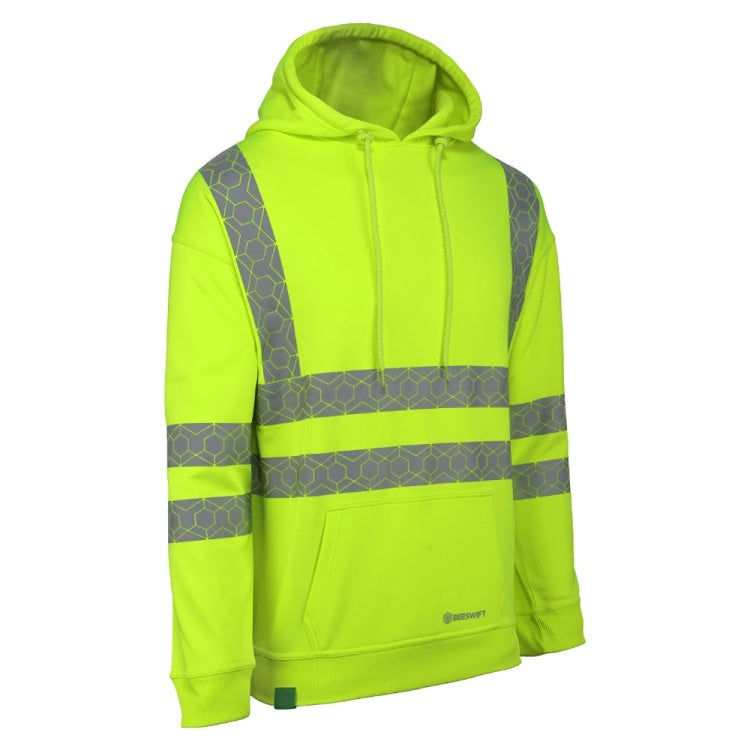 Beeswift Envirowear Recyclable Hi-Vis Hoodie EN ISO 20471 Class 3