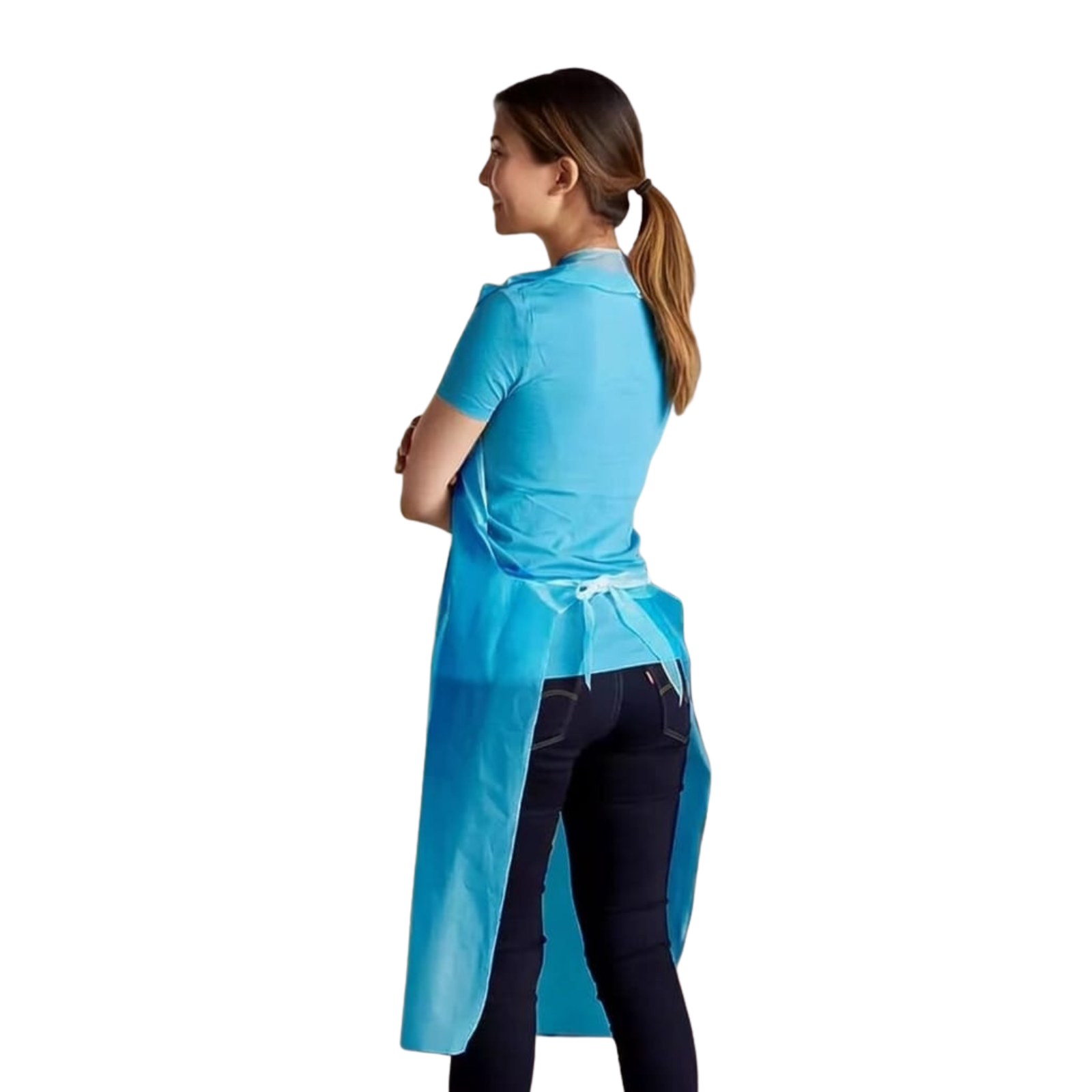 5000 Blue Disposable Aprons (5 Boxes)