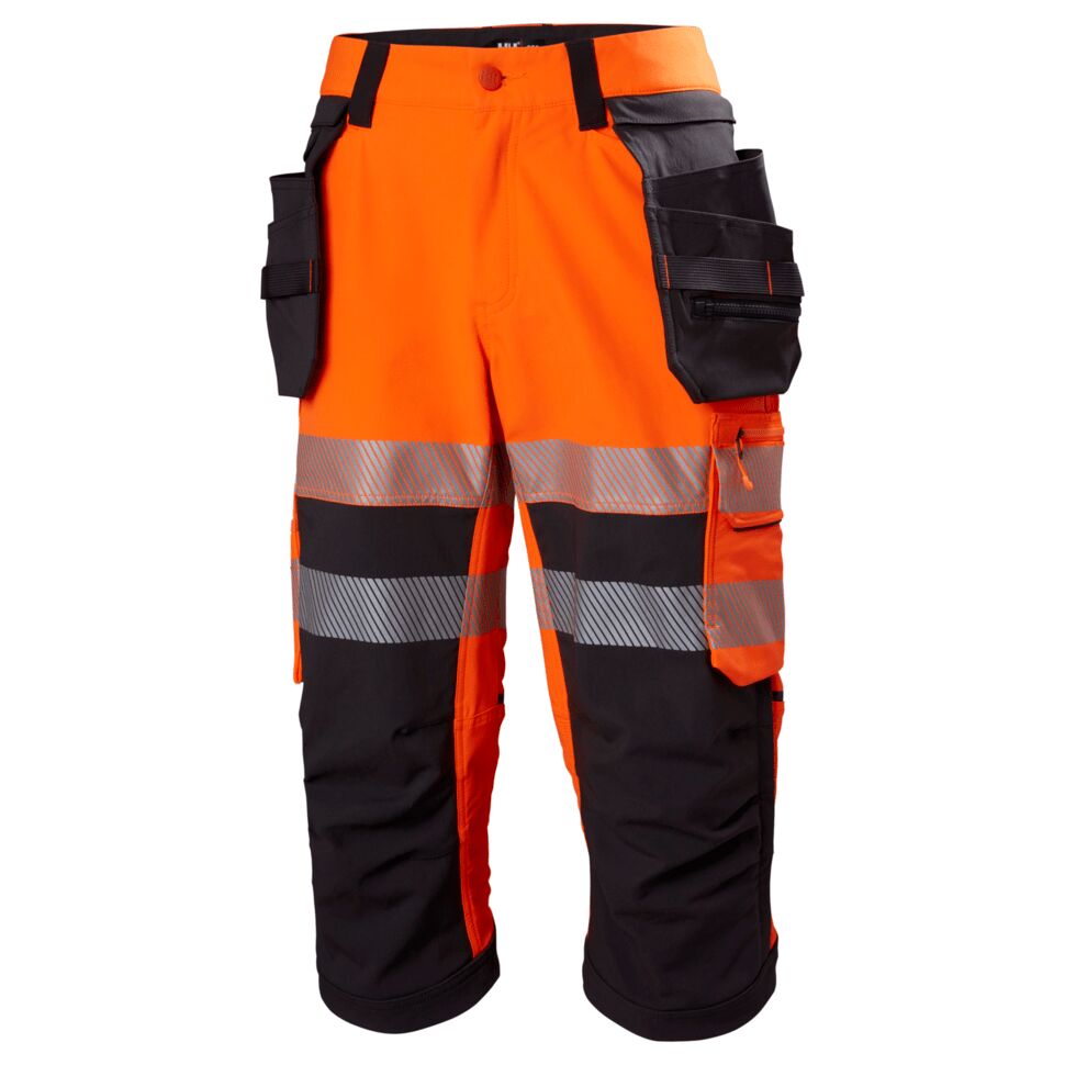 Helly Hansen ICU BRZ Hi-Vis Construction Pirate Trousers Class 1 Workwear