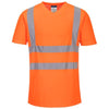 Portwest Hi-Vis Cotton Comfort Mesh Short Sleeve Safety T-Shirt Breathable Workwear
