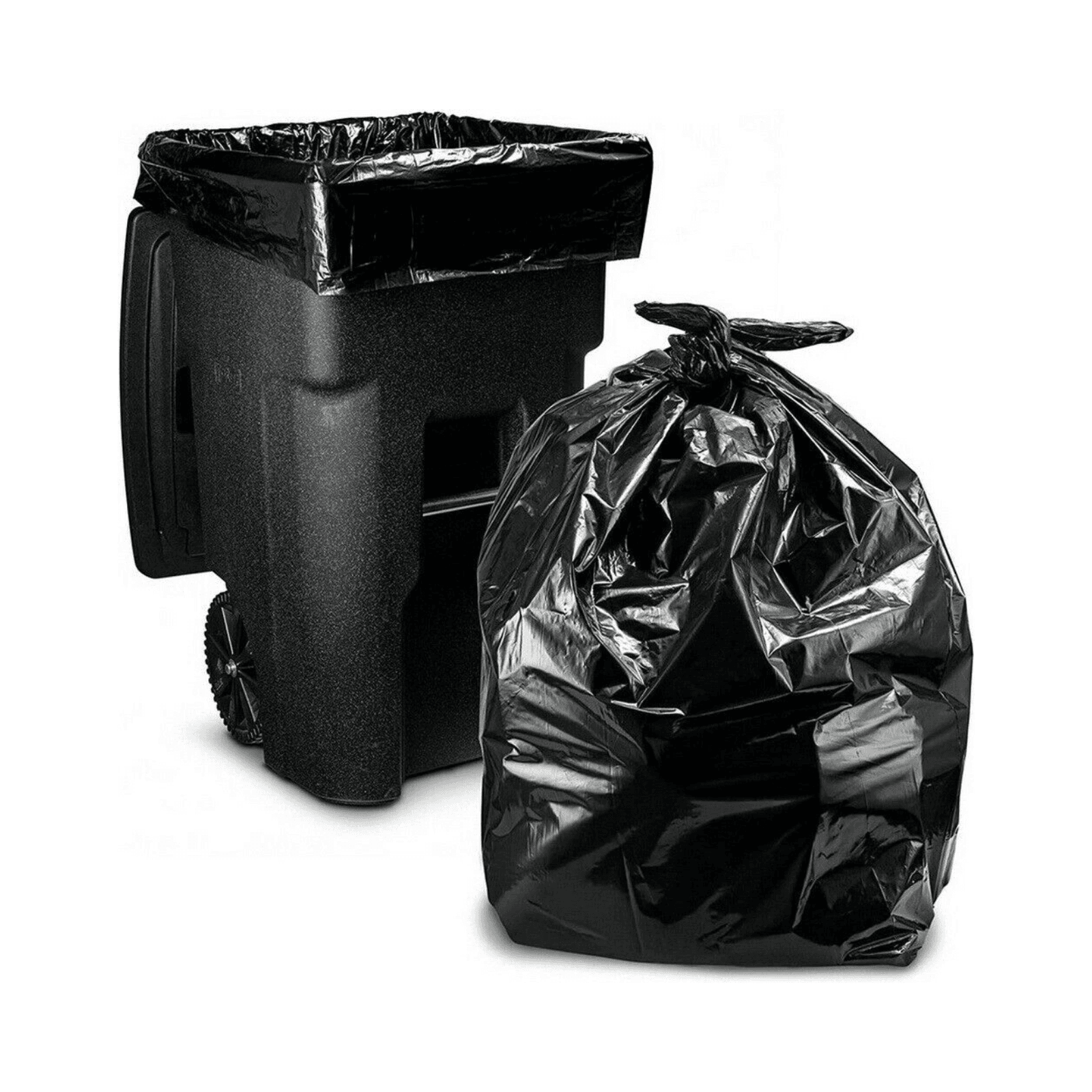 500 Black Wheelie Bin Liners (5 Boxes)