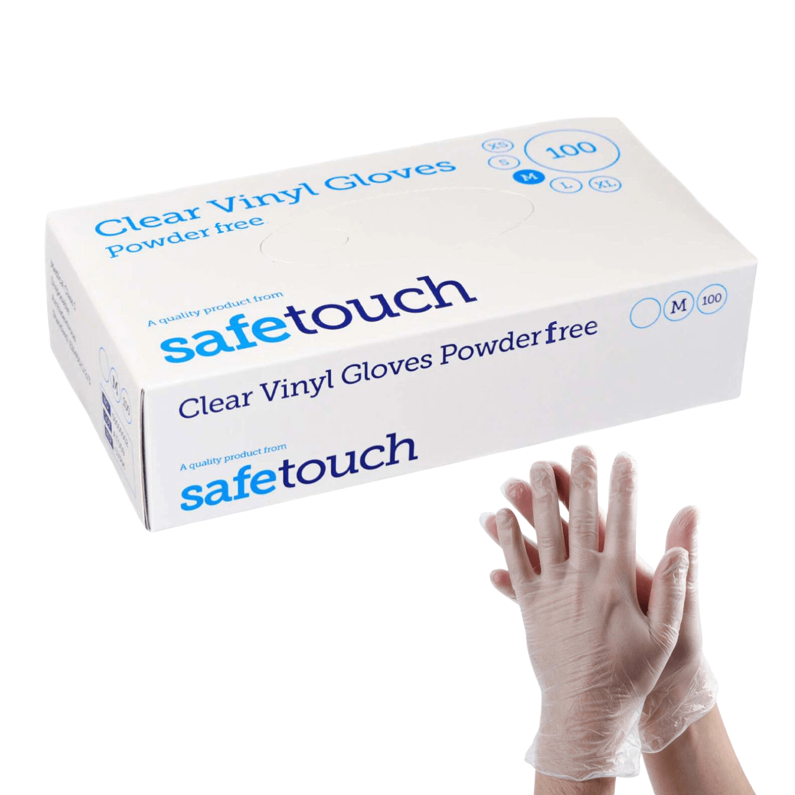 2000 Clear Vinyl Disposable Gloves (2 Boxes)