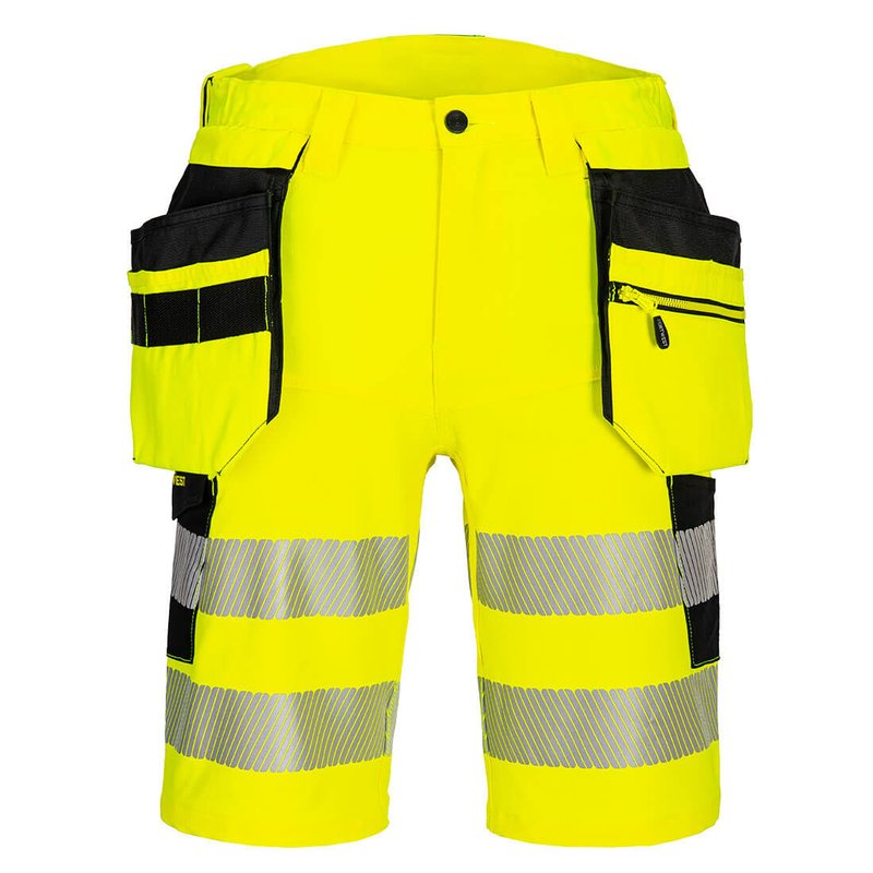 Portwest DX446 DX4 High Visibility Holster Pocket Work Shorts