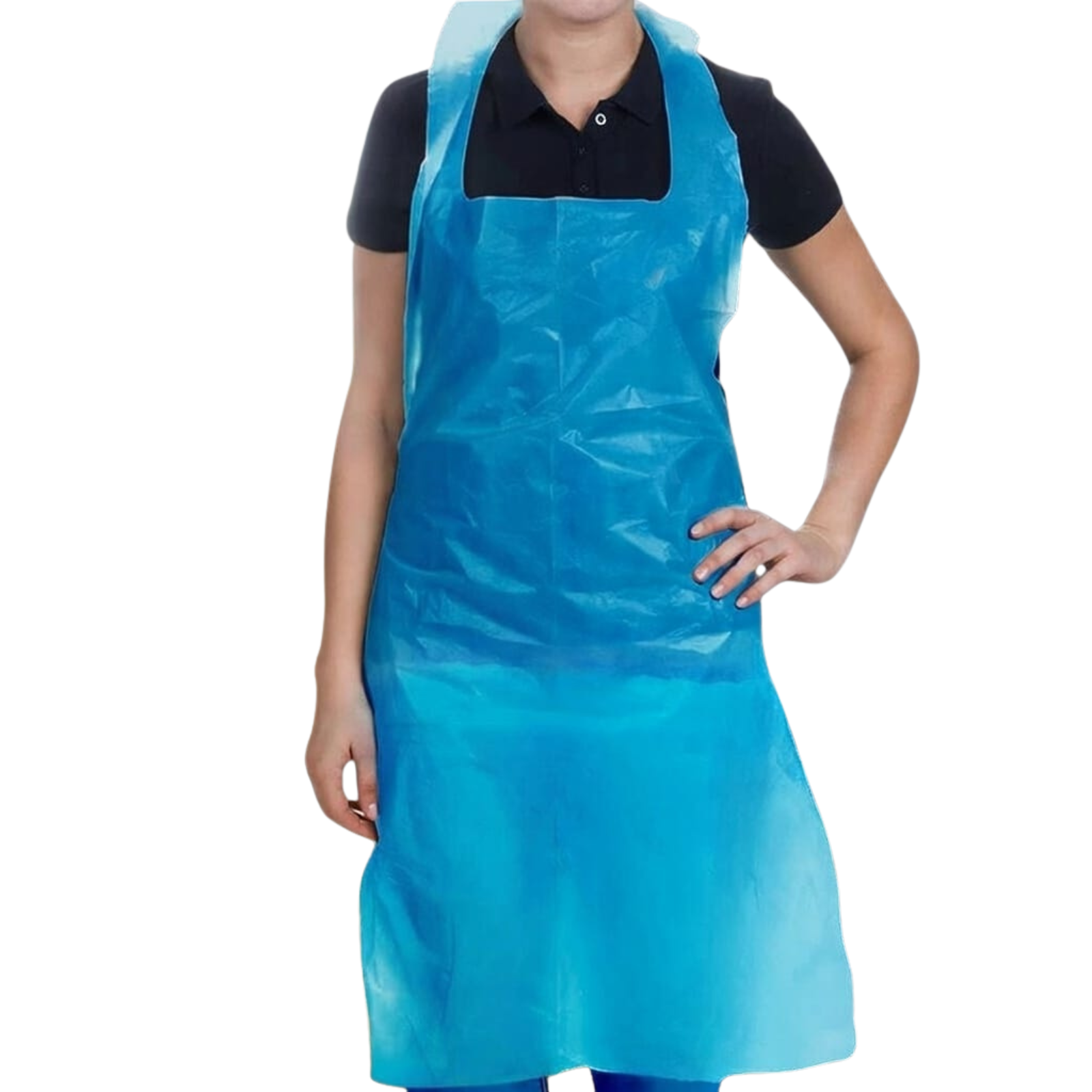 Blue Disposable Aprons (Pack of 100)