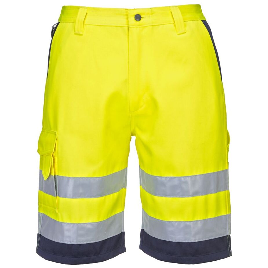 Portwest Hi-Vis Lightweight Polycotton Work Shorts