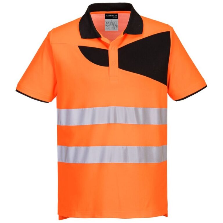 Portwest PW2 Hi-Vis Cotton Comfort Polo Shirt