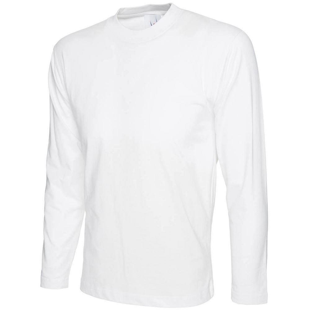 Uneek UC314 Durable Long Sleeve Workwear T-Shirt, 180g Cotton