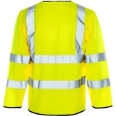 Supertouch Yellow Long Sleeve Hi-Vis Zip Front Safety Vest, Class 3 Certified