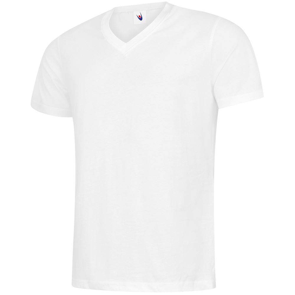 Uneek UC317 Classic Cotton V-Neck T-Shirt, Reactive Dyed, Soft Hand-Feel