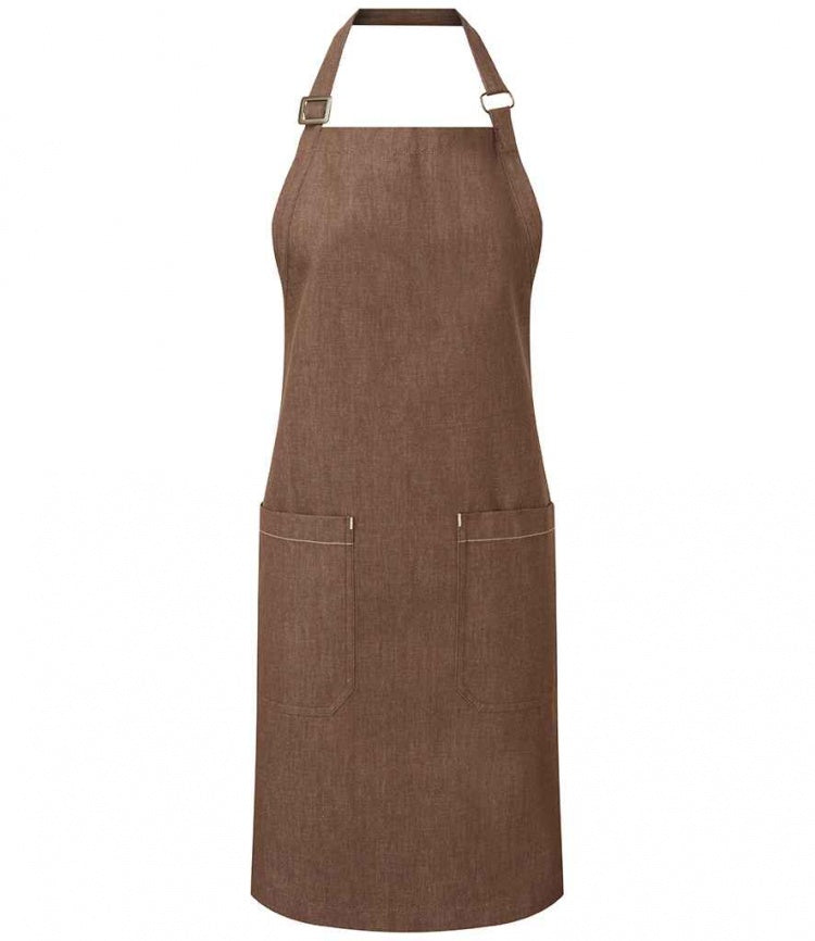 Premier PR113 Fairtrade Organic Cotton Denim Bib Apron