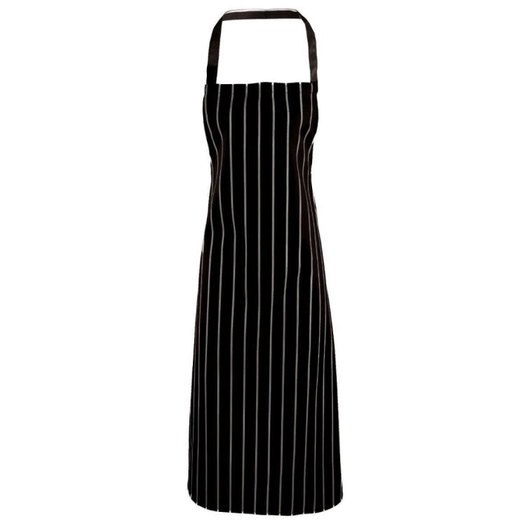 Premier PR110 Butcher's Stripe Full Bib Chef's Apron