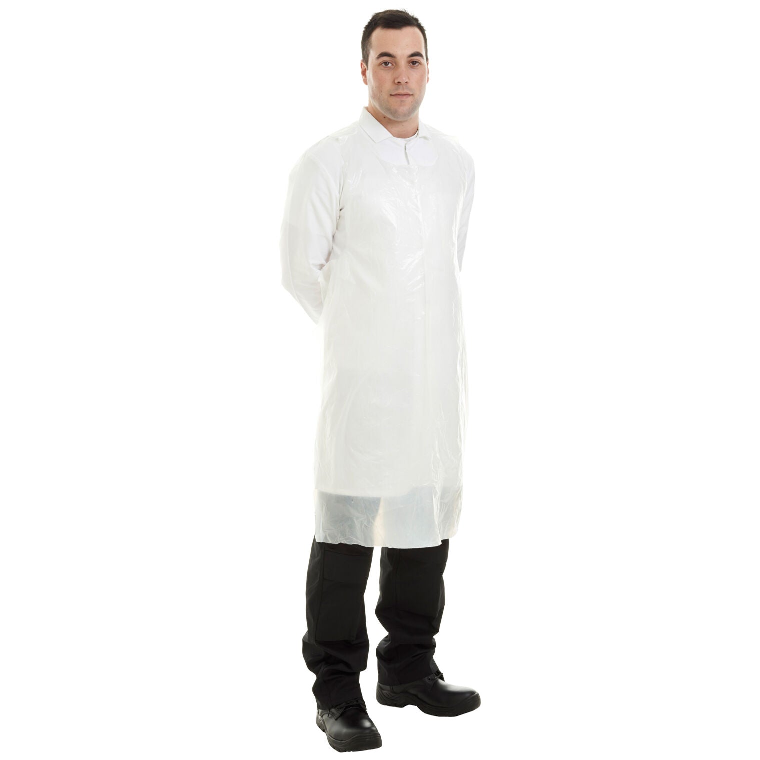 Supertouch 20 Micron Disposable Polyethylene Flat Packed Protective Aprons