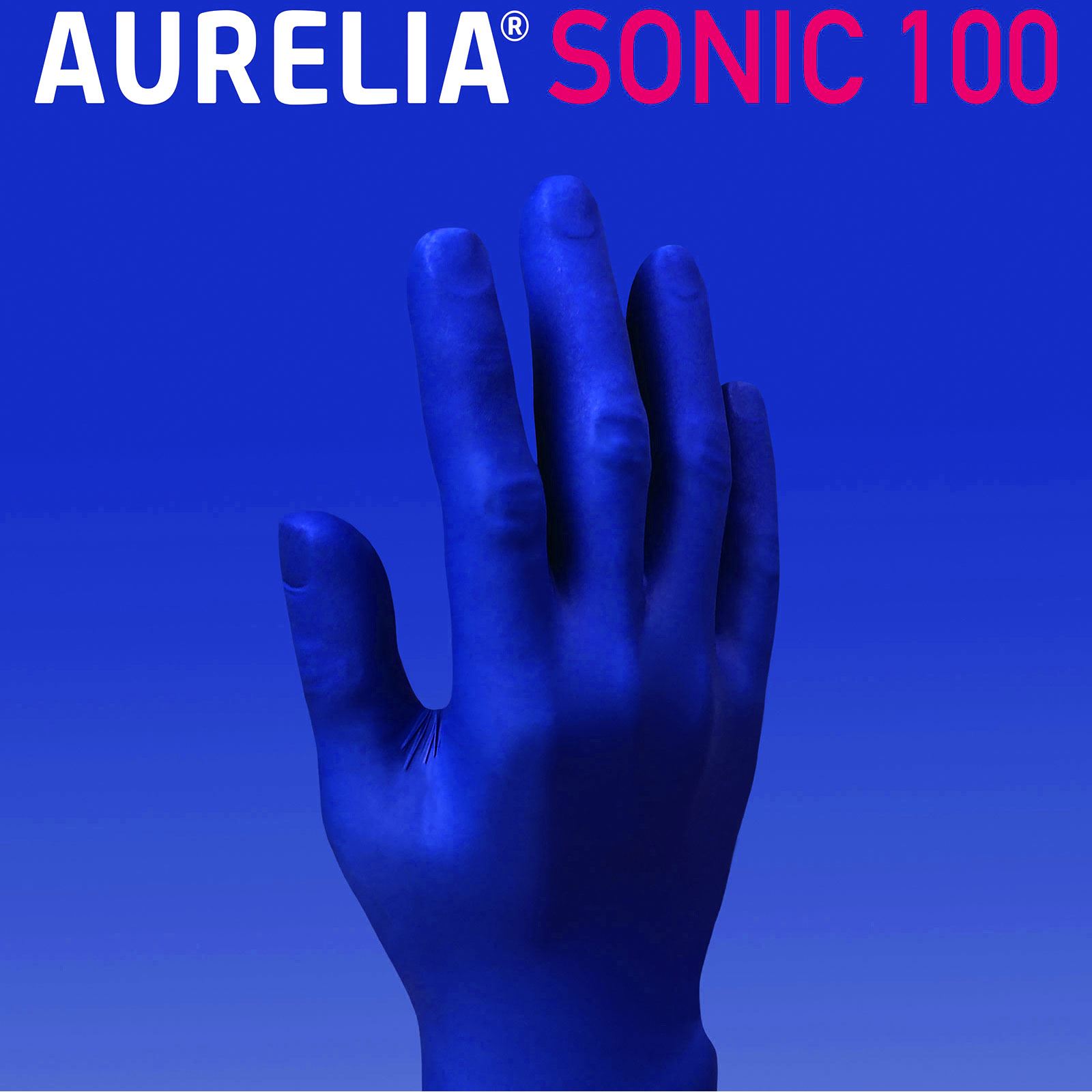 Aurelia Sonic Blue Medical Grade Disposable Nitrile Gloves, Powder Free, Ambidextrous Fit