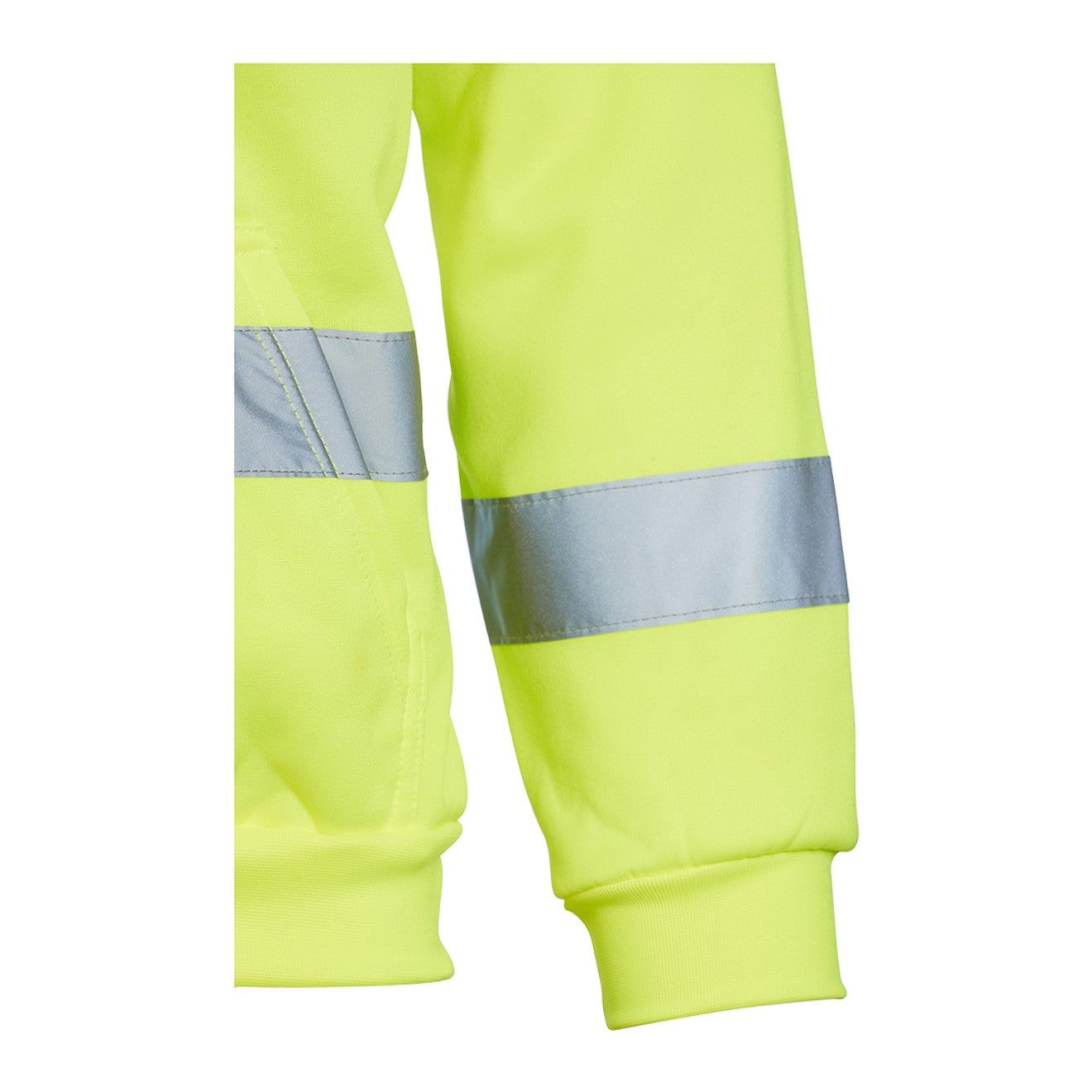 Blackrock Yellow High Visibility Hooded Safety Sweatshirt Workwear Fleece