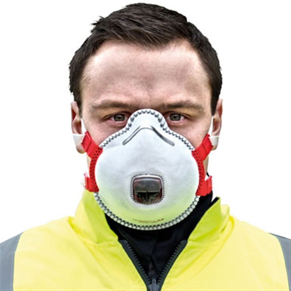 JSP Typhoon 735 FFP3D Valved Moulded Disposable Masks (Pack of 10)