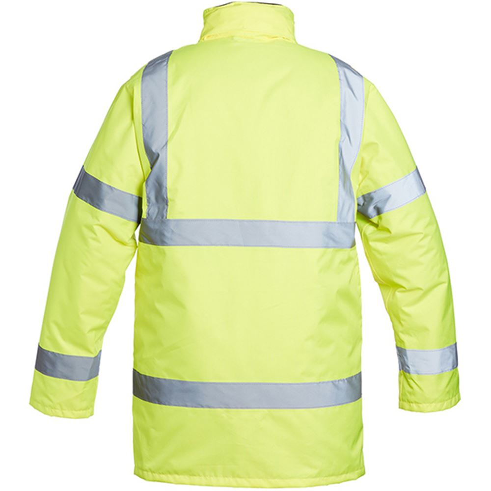 Blackrock Yellow Padded Waterproof Hi-Vis Workwear Jacket