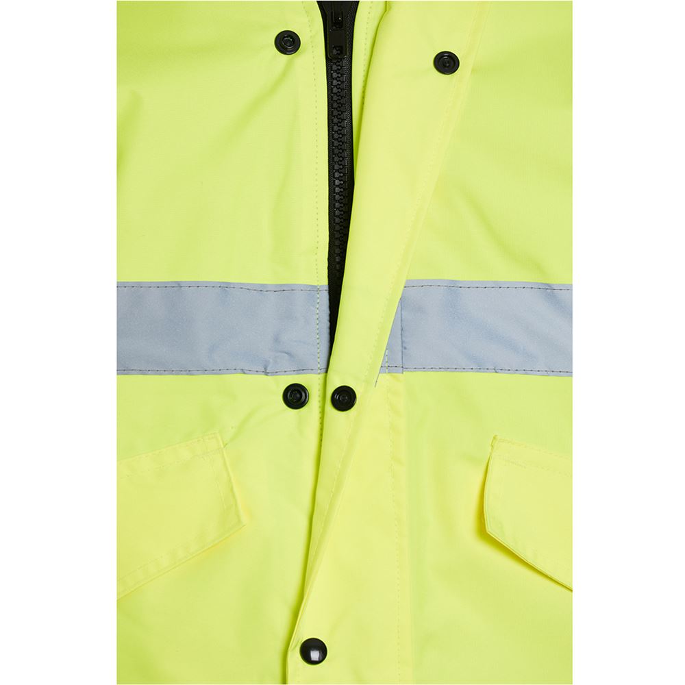 Blackrock Yellow Padded Waterproof Hi-Vis Workwear Jacket
