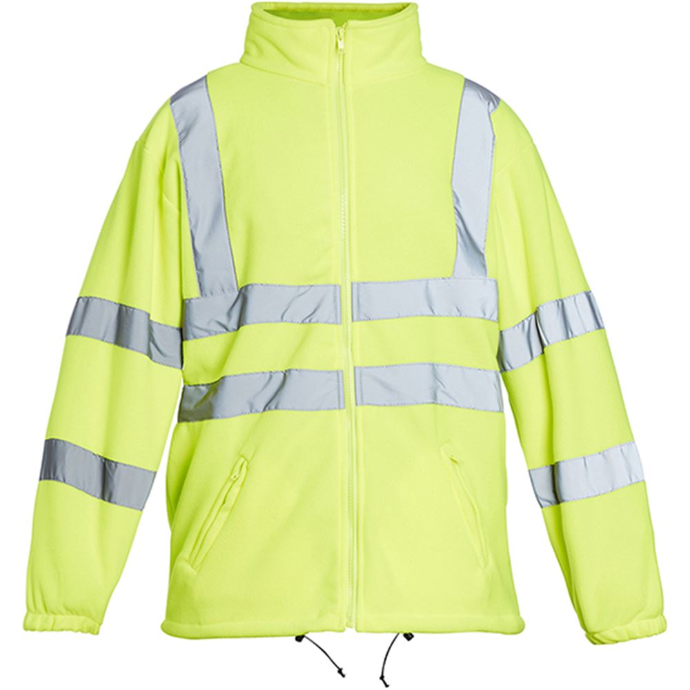 Blackrock Yellow Hi-Vis Fleece Jacket EN ISO 20471 Class 3 Anti-Pill Reflective Safety