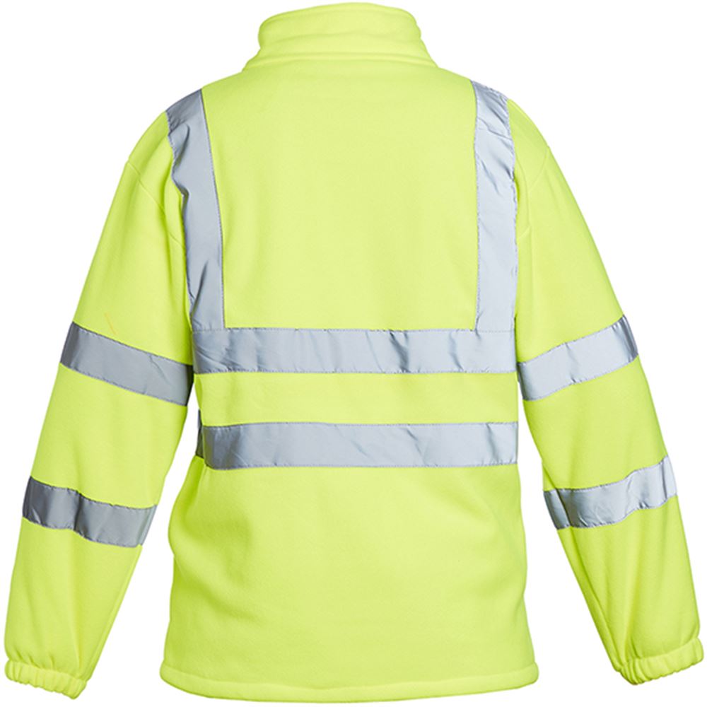 Blackrock Yellow Hi-Vis Fleece Jacket EN ISO 20471 Class 3 Anti-Pill Reflective Safety