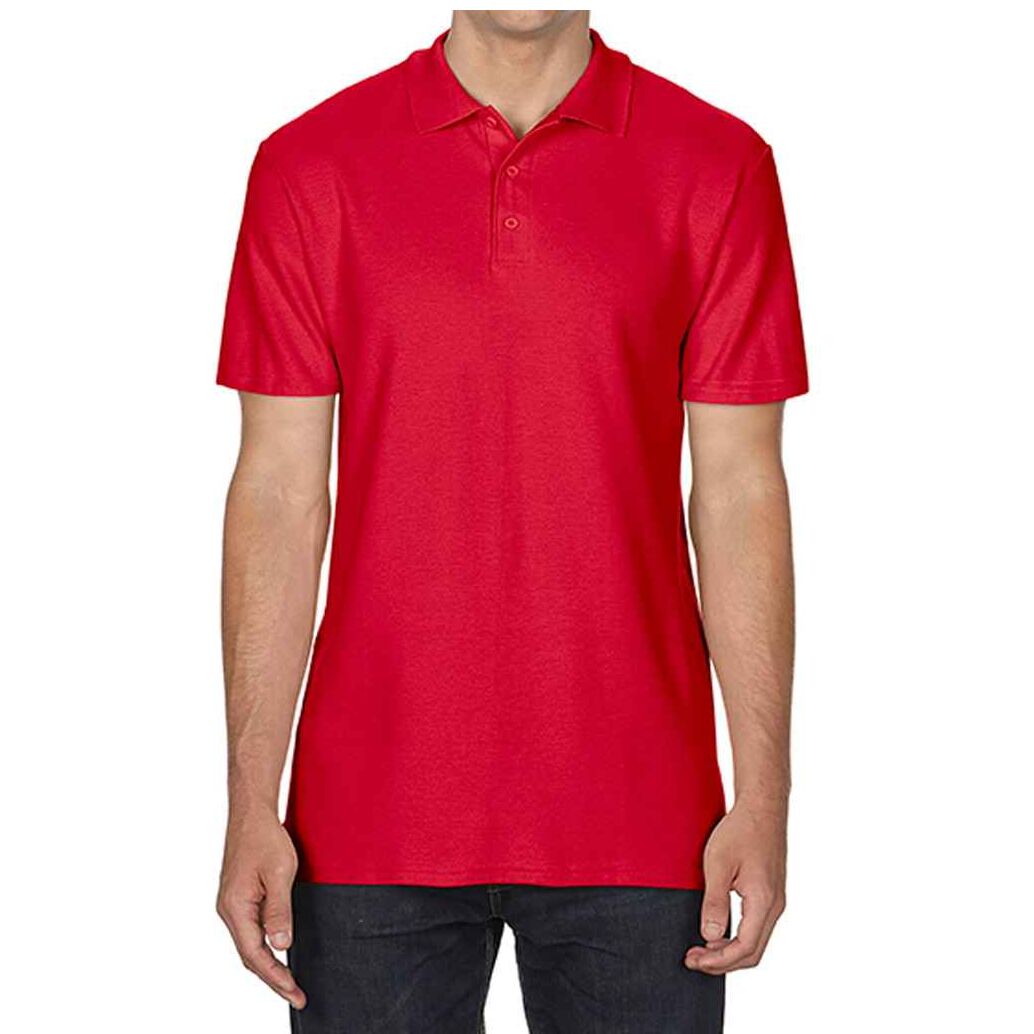 Gildan SoftStyle Men's Double Piqué Polo Shirt