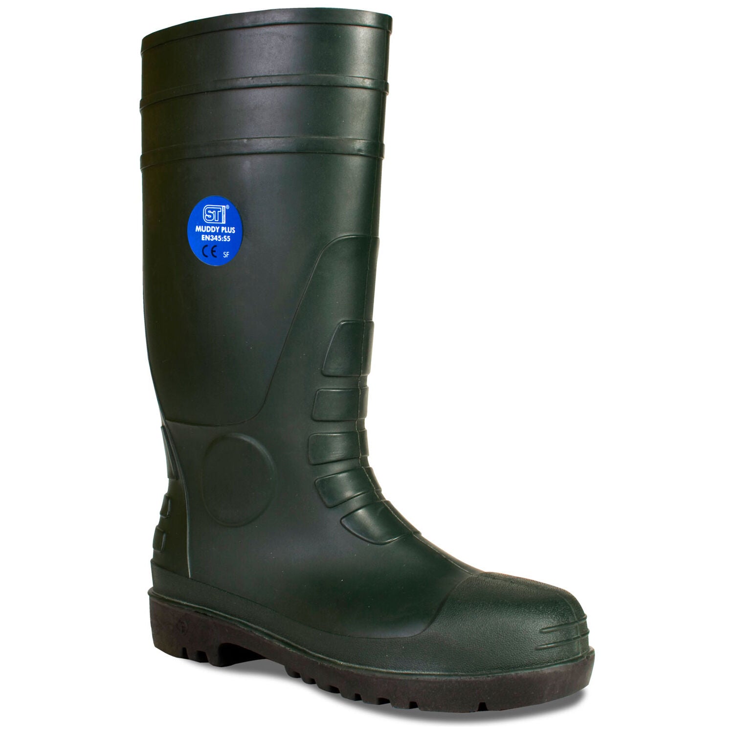 Muddy Plus Steel Toe Cap Midsole Safety Wellington Boots Farm Construction
