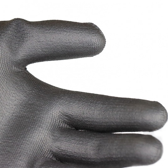 Portwest A120 Black PU Palm-Coated Work Gloves for Dexterous Tasks
