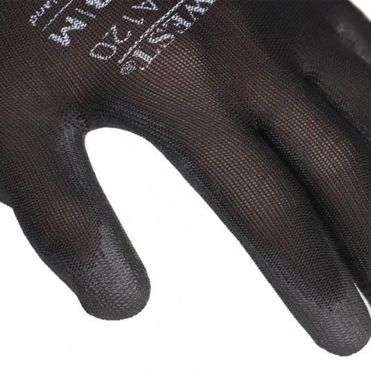 Portwest A120 Black PU Palm-Coated Work Gloves for Dexterous Tasks