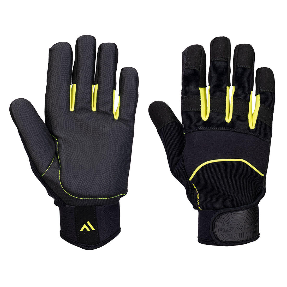 Portwest A791 Mechanics Anti-Vibration Gloves - Shock-Absorbing, Heavy Duty, Dexterity 5