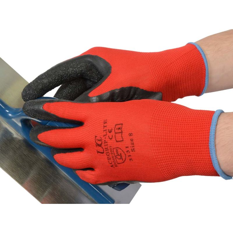 UCi AceGrip-Lite Red Latex Coated Lightweight Warehouse Handling Gloves