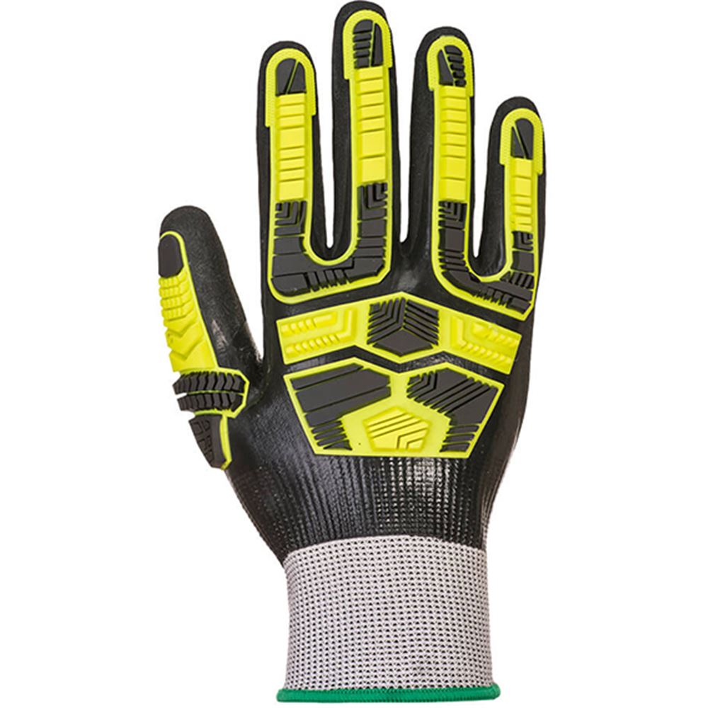 Portwest AP55 Cut D Waterproof Safety Impact Gloves - Nitrile Coated
