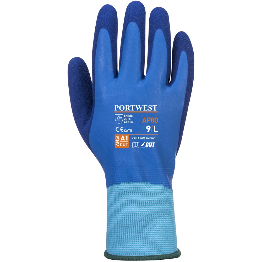 Portwest AP80 Waterproof Liquid Pro Grip Gloves - Ultimate Wet & Dry Performance