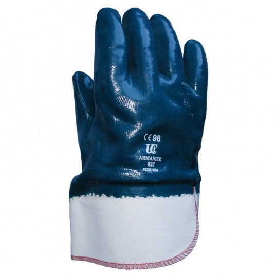 UCi Armanite A827 Heavy-Duty Nitrile-Coated Work Gloves with Safety Cuff