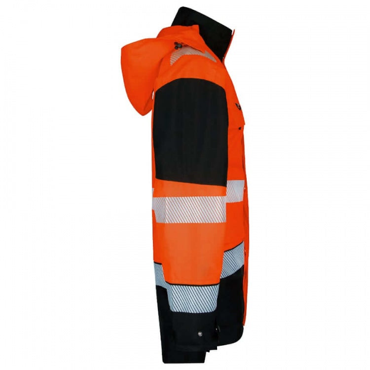 Beeswift Deltic Hi-Vis Two-Tone Orange Black RIS-3279-TOM Safety Jacket