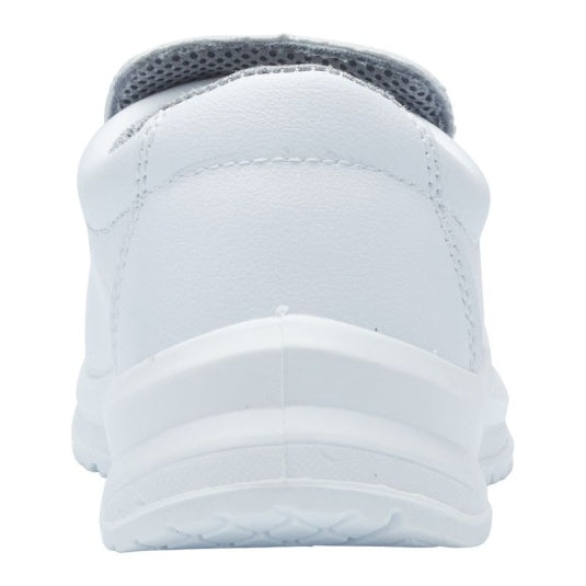 Blackrock Professional White Hygiene Slip-On Cleanroom Safety Shoes with Steel Toe Cap