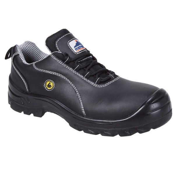 Portwest FC02 Compositelite ESD S1 Anti-Static Leather Safety Shoe for Workplace