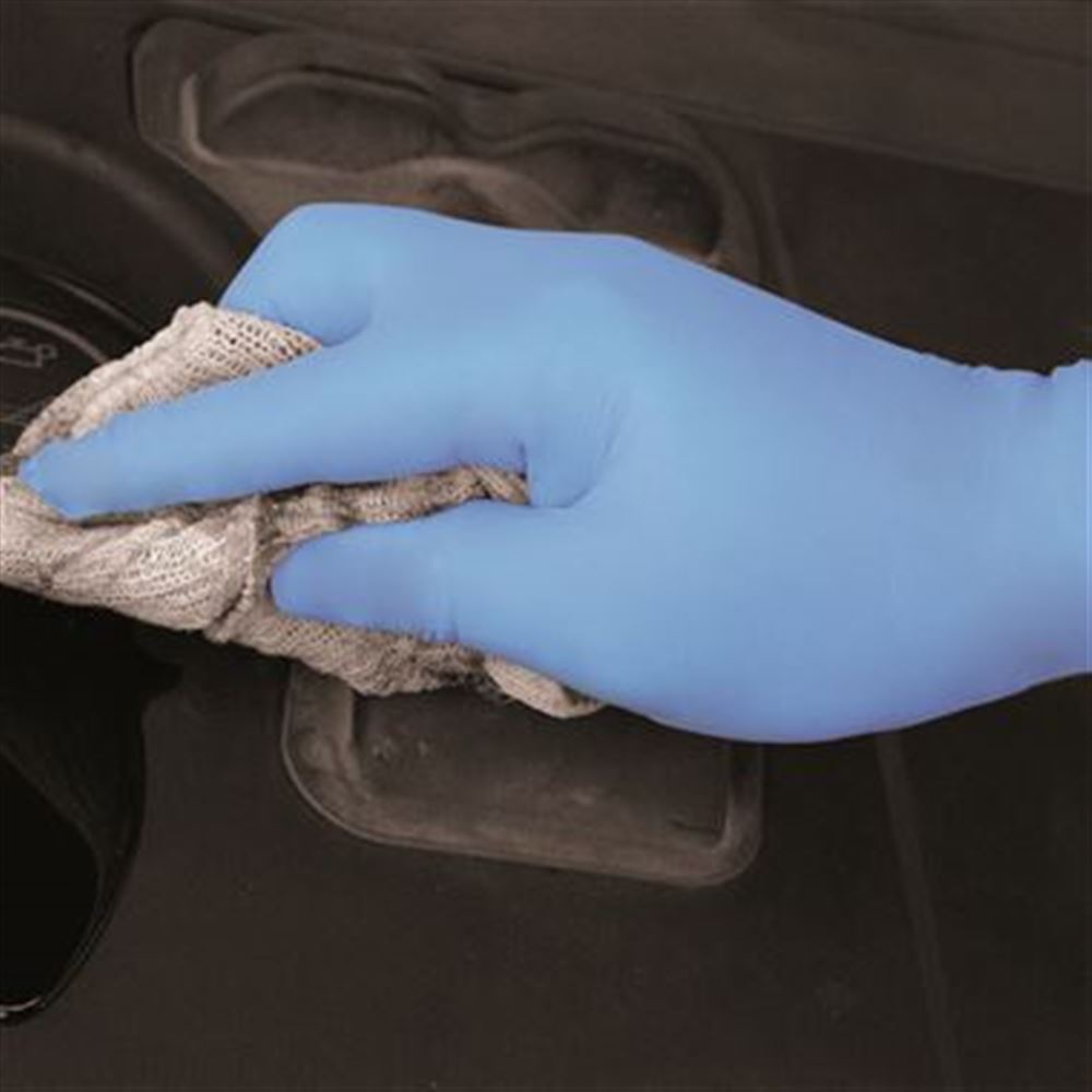 Polyco Shield GD19 Blue Nitrile Powder-Free Disposable Gloves - Box of 100