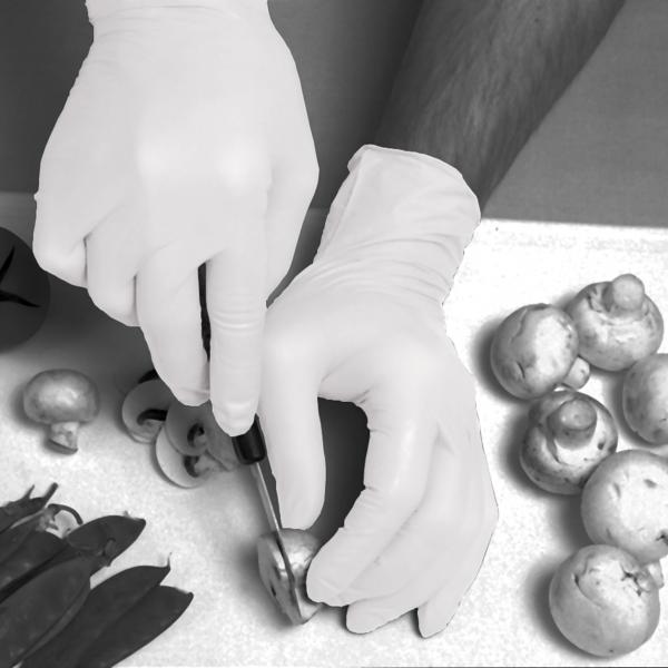 Hand Safe GN63 Stretch Vinyl Powder-Free Disposable Examination Gloves