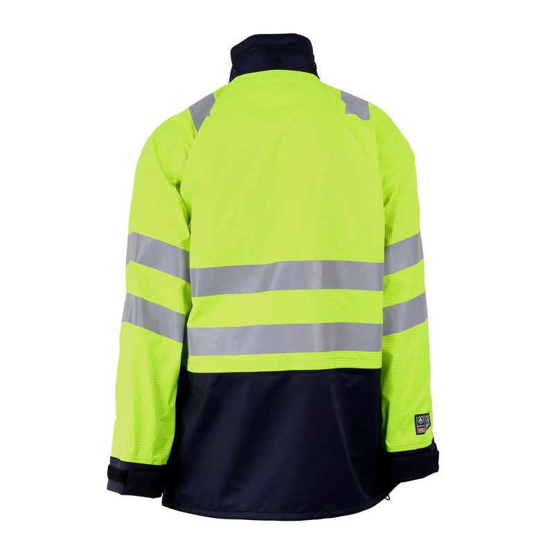 ProGARM 9150 Unlined Hi-Vis Yellow Waterproof Arc Flash Anti-Static Jacket