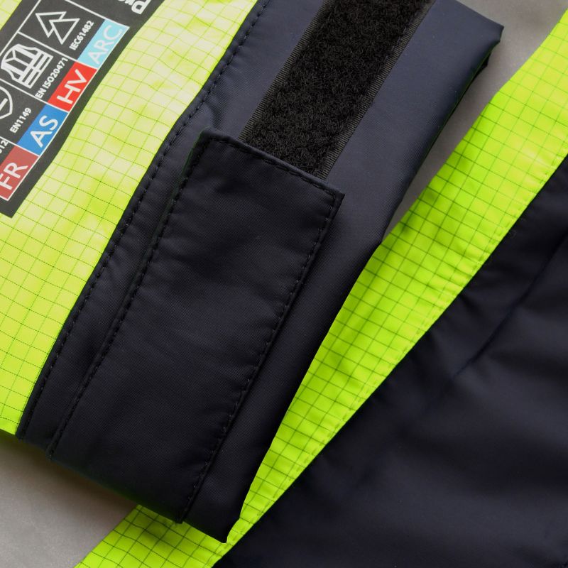 ProGARM 9150 Unlined Hi-Vis Yellow Waterproof Arc Flash Anti-Static Jacket