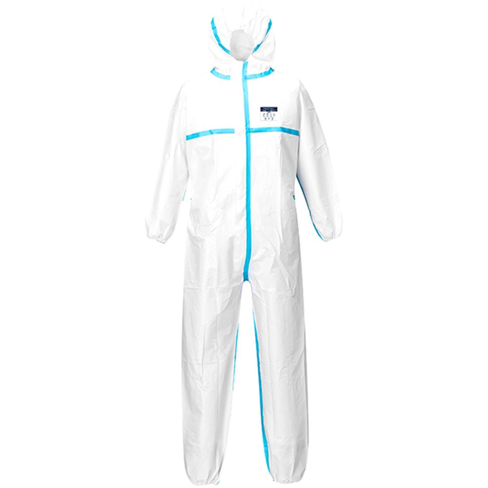 Portwest ST60 White Biztex Microporous Disposable Coverall Type 4/5/6