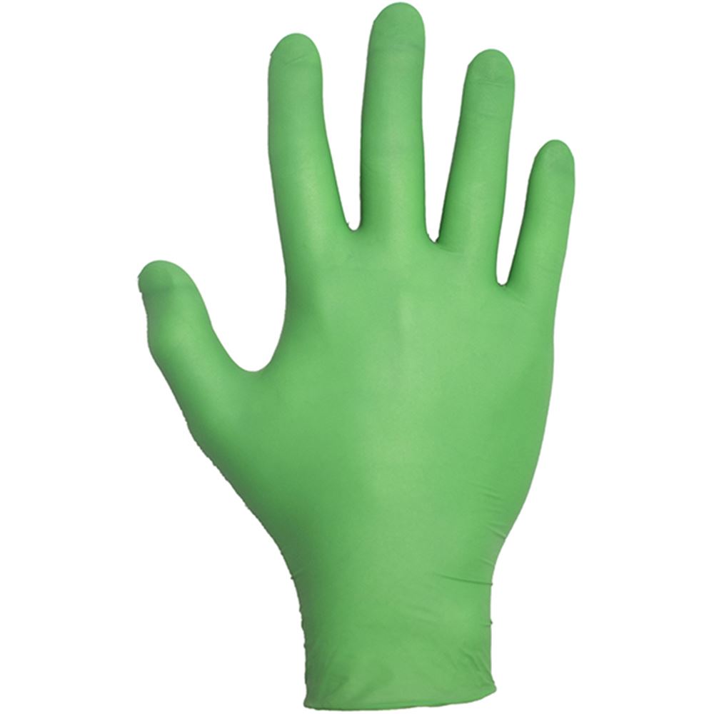 TraffiGlove TD04 Sustain Green Powder-Free Biodegradable Nitrile Disposable Gloves AQL1.5