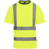 Regatta Pro Contract Yellow Hi-Vis T-Shirt, Wicking Micro-Mesh, EN ISO 20471 Class 2