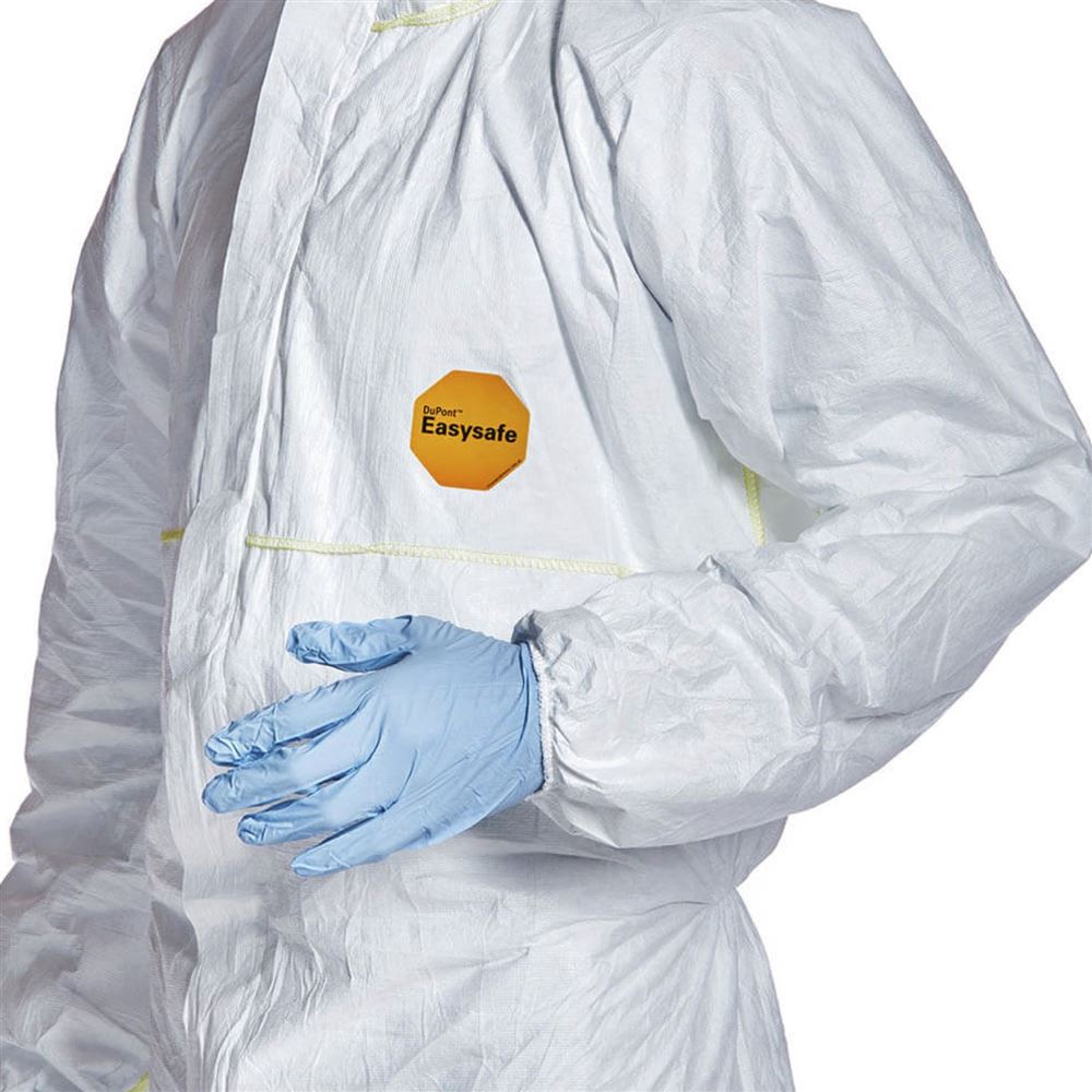 DuPont Tyvek 200 Easysafe White Hooded Disposable Coverall