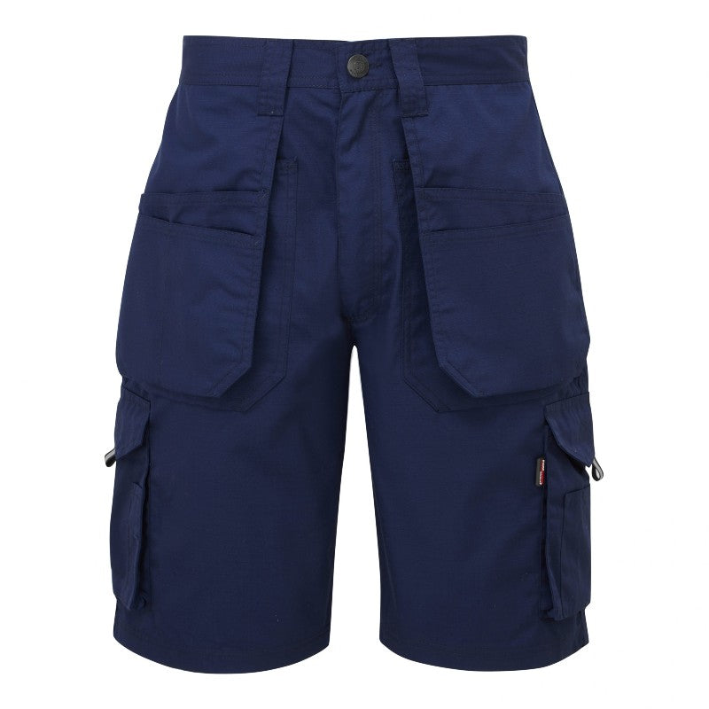 TuffStuff 844 Navy Enduro Work Shorts: Durable Rip-Stop Fabric, Cargo Style