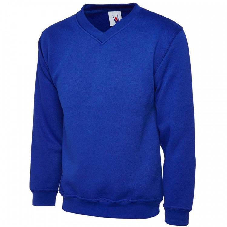 Uneek UC204 Premium Brushed V-Neck Sweatshirt - 50/50 Poly-Cotton