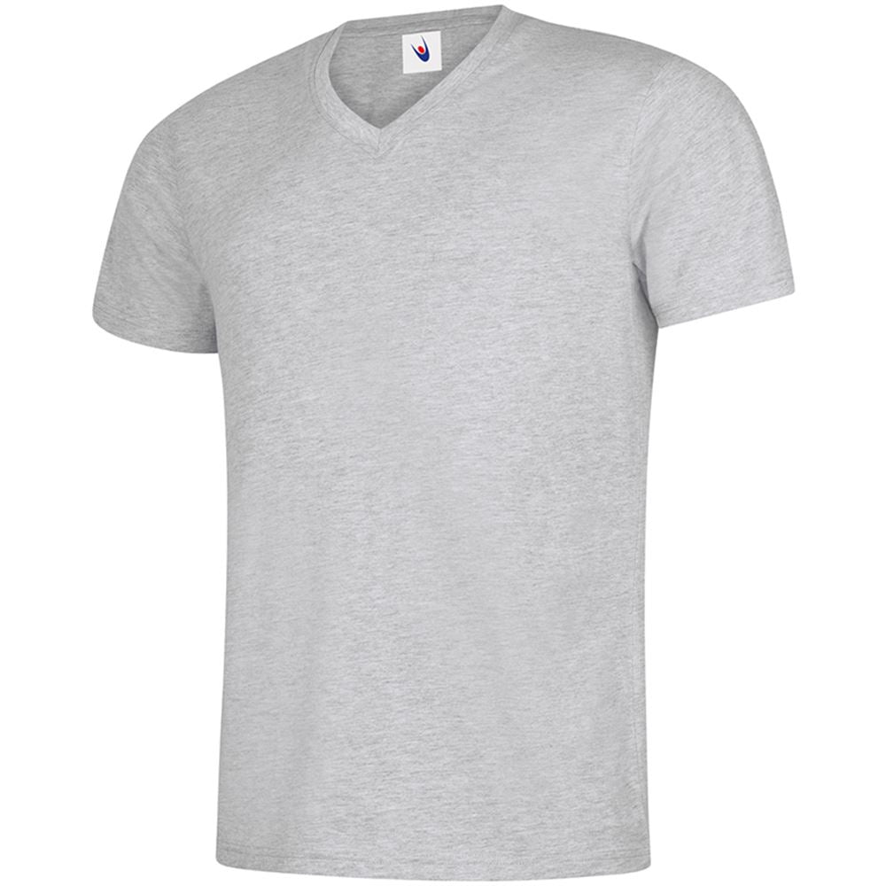 Uneek UC317 Classic V-Neck T-Shirt: Soft 100% Cotton, Durable Workwear Top