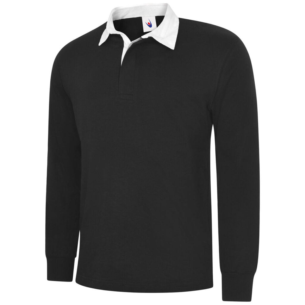 Uneek UC402 Classic Rugby Shirt: Durable Pre-Shrunk Combed Cotton, Unisex Workwear Top