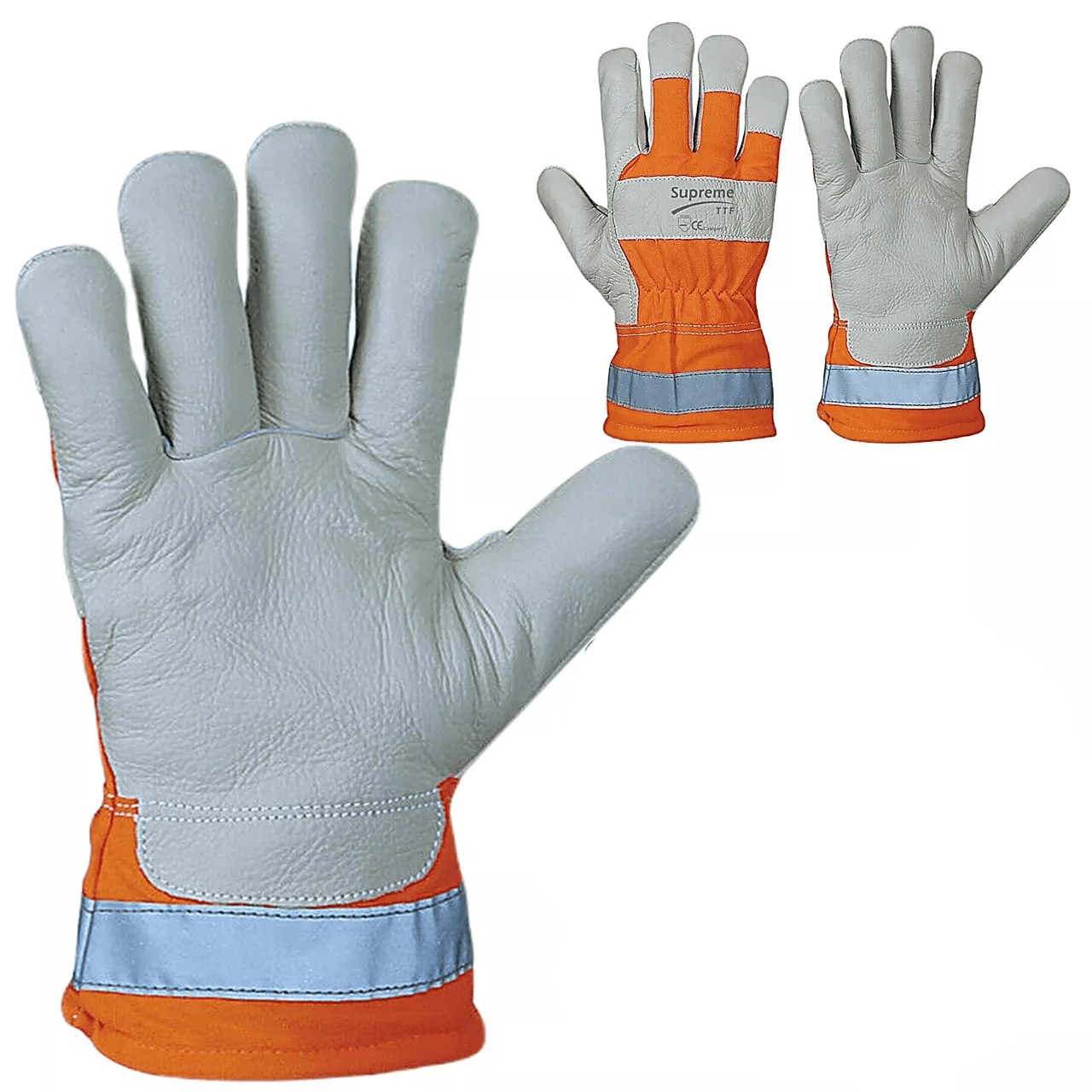 Orange Hi Vis Rigger Gloves